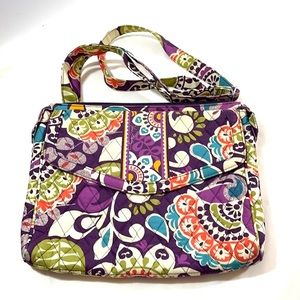 Vera Bradley Plum Crazy Crossbody Bag Retired